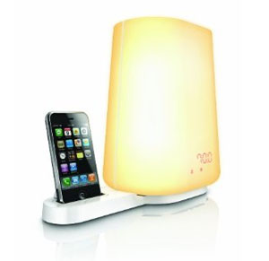 Philips Lichtwecker mit / iPhone Station Phillips Wake Up Light Music