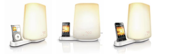 Philips Lichtwecker mit Docking Station Wake-Up Light Music